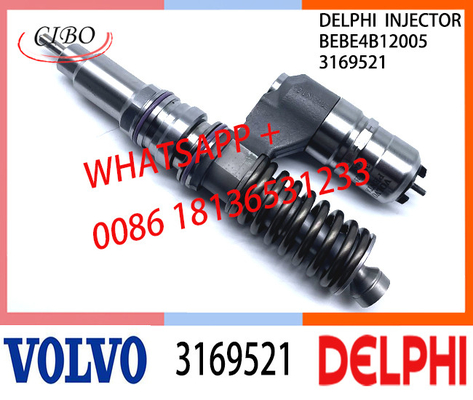 VOLVO 3169521 BEBE4B12005 Fuel engine Diesel Injector 3169521 BEBE4B12005 A3 for VOLVO D12 3039 US2000 SPEC 345/385/425