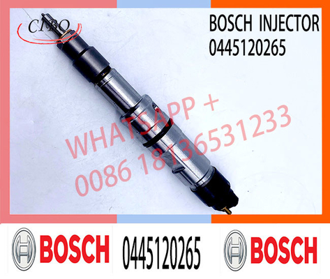 Original New Genuine Common Fuel Injector 0445 120 265 0445120265 For Weichai WD10 Engine