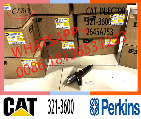 Common Rail Diesel Fuel Injector 2645A753 321-3600 320-3800 10R7938 For Excavator CAT C6.6 Engine