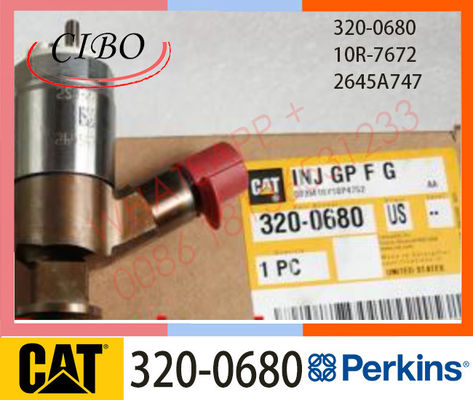 2645A747 /326-0680 10R-7672 diesel fuel injector 323D for excavator engine C4.4 &amp;C6.6 ,CAT oriignal injector