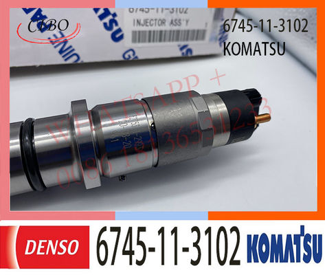 6745-11-3102 KOMATSU Fuel Injectors PC300-8 PC350-8 Excavator WA430-6 Loader 6D114 Engine
